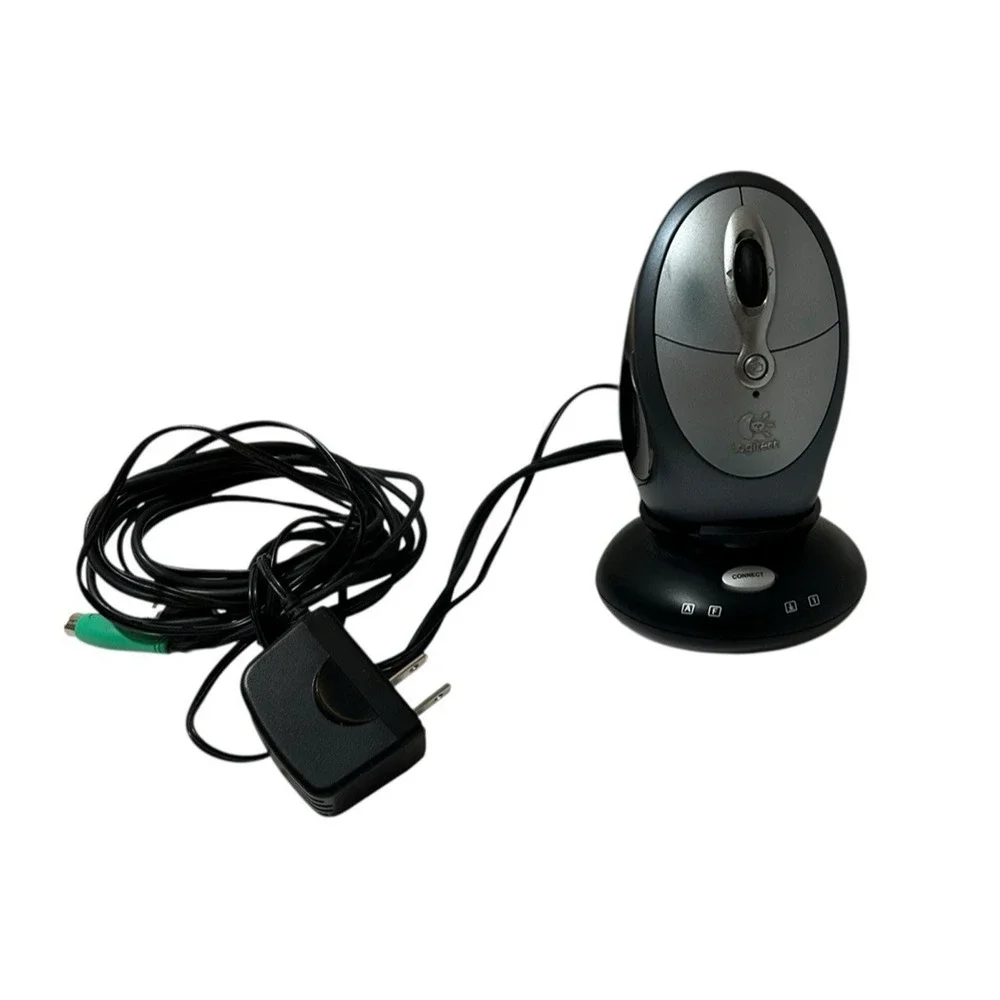 Logitech M-RAK89B Cordless Click Plus Optical Mouse w/Charger
